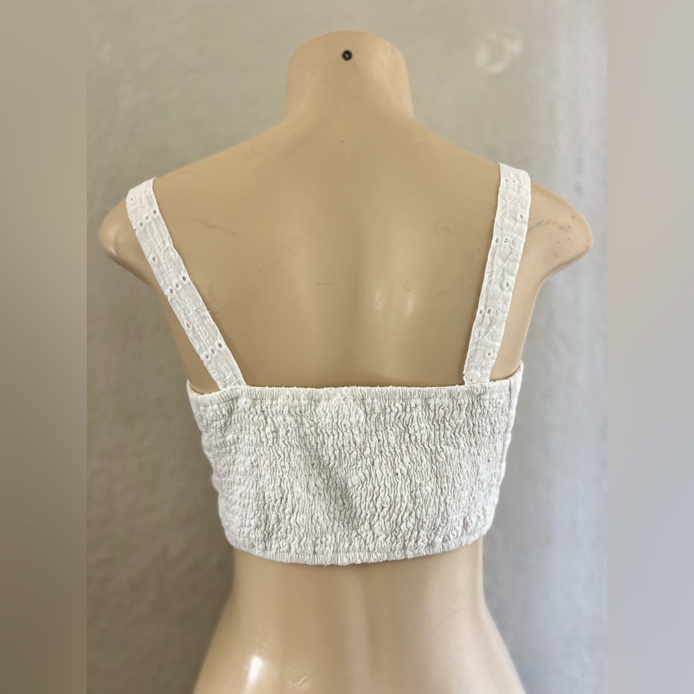 EN CRÉME women’s western / bohemian crop top size med - Picture 5 of 10